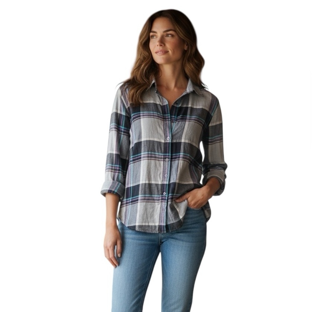 Kuhl plaid Gorp core, athleisure long sleeve shirt